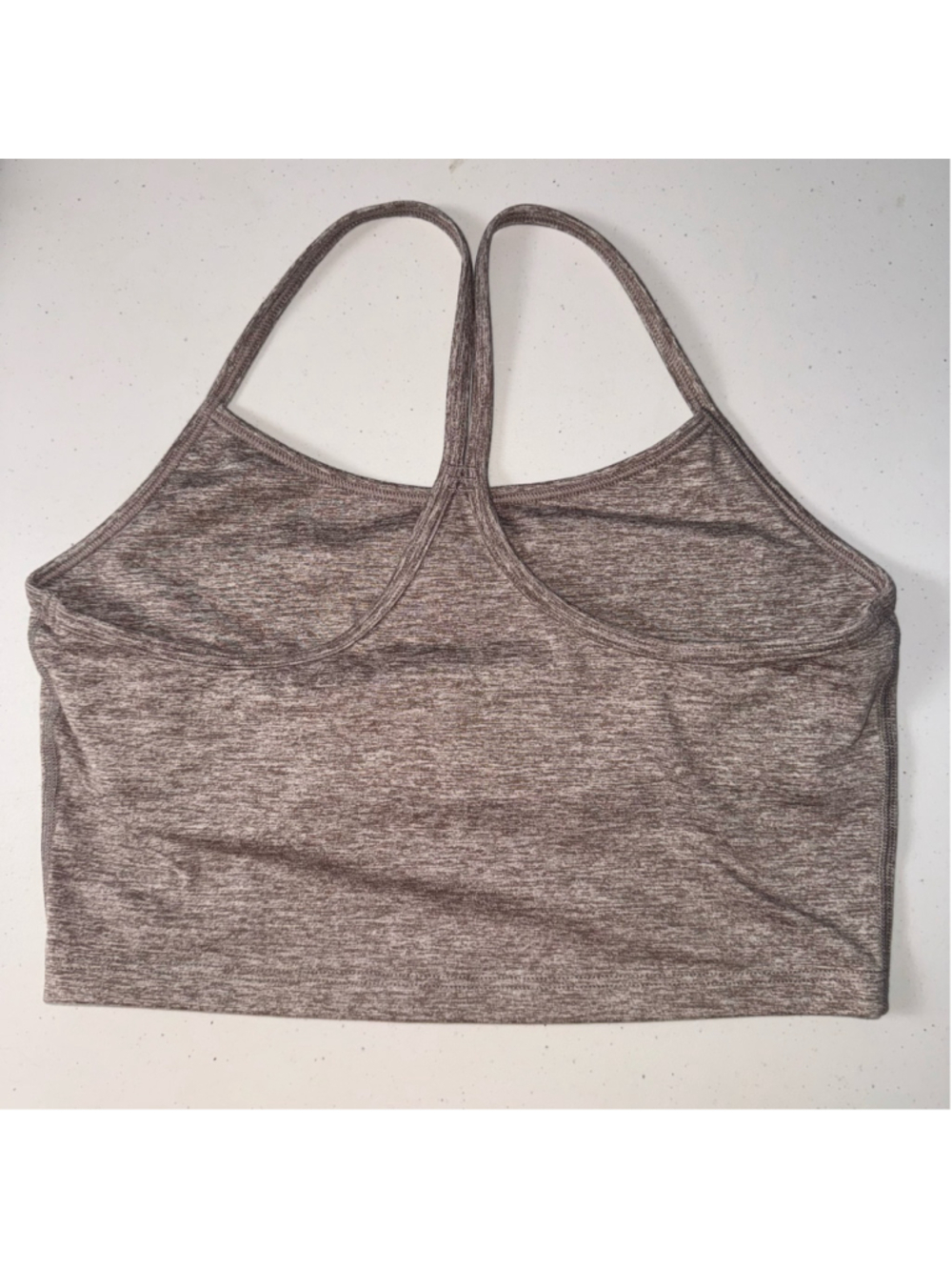 Aerie Offline The Hugger Recharge Sports Bra Size M Brown Heathered - Picture 2 of 6